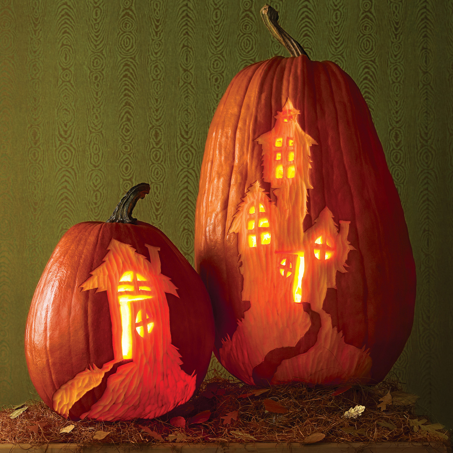 Get Haunted House Pumpkin Carving Easy Pics