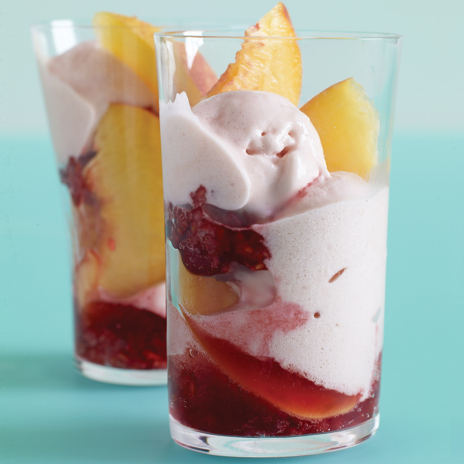 Peach Melba Spoom Recipe