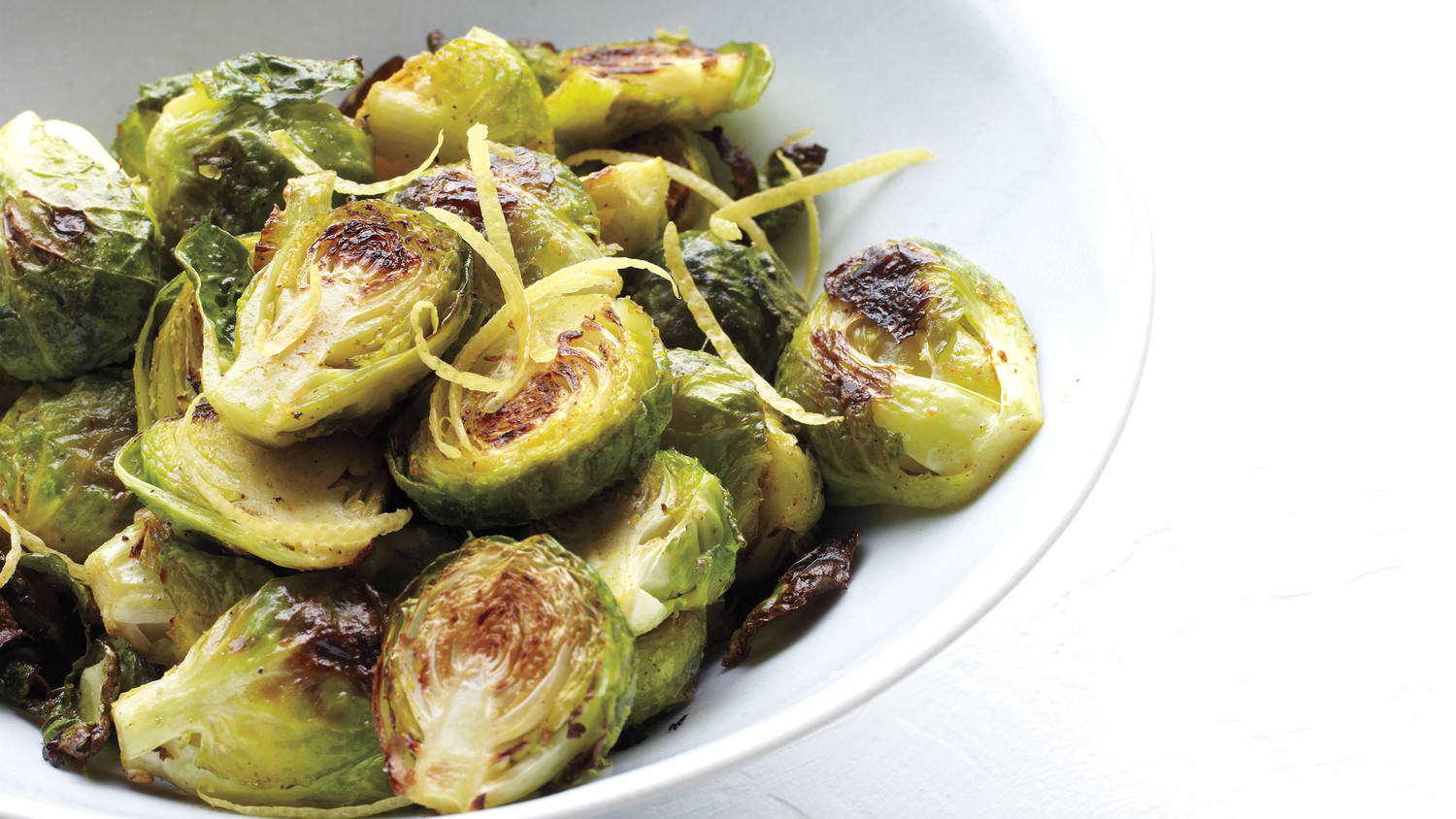 Spiced Lemony Brussels Sprouts