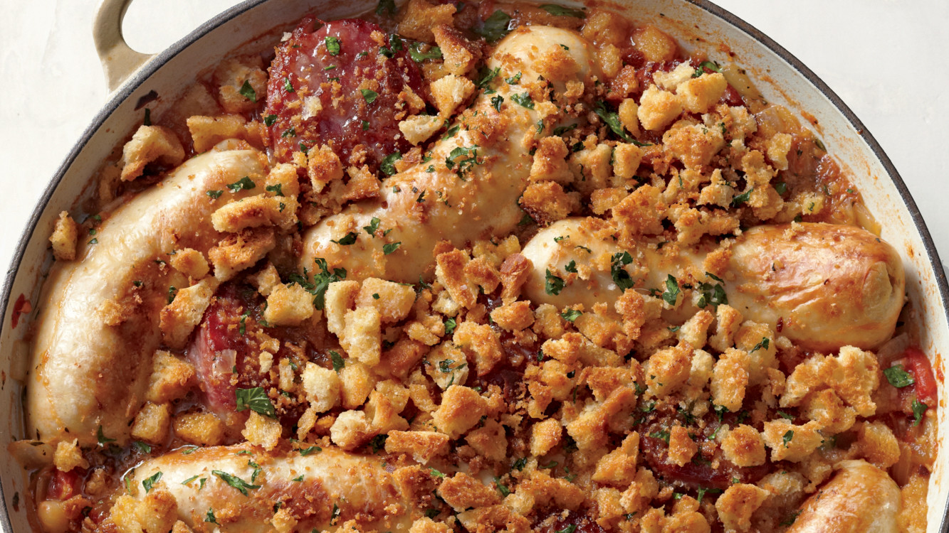 Pork Sausages and White Beans