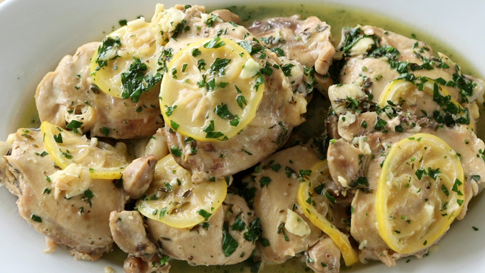 Video Chicken Thighs Braised in White Wine Martha Stewart