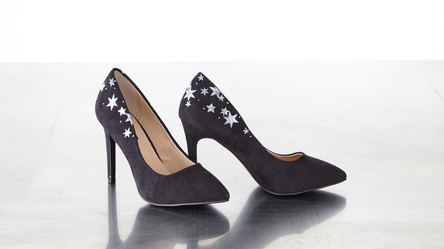 Glitter Detail Heels Martha Stewart