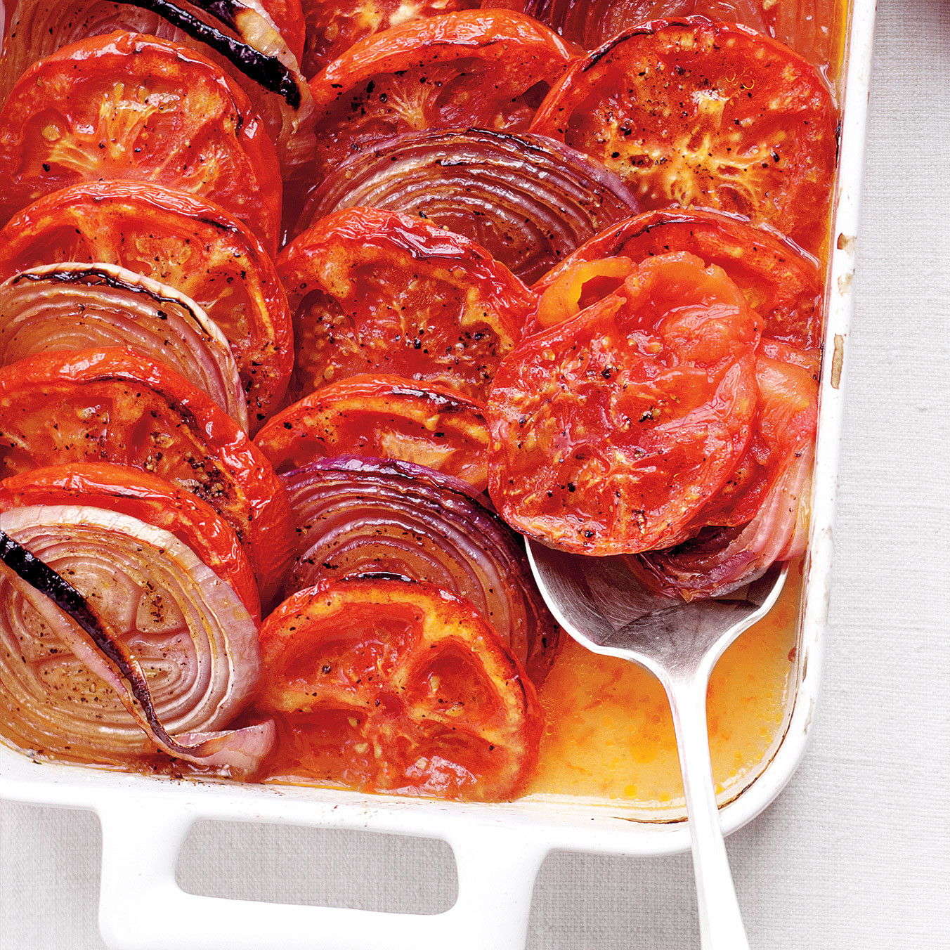 Tomato-Onion Casserole Recipe | Martha Stewart