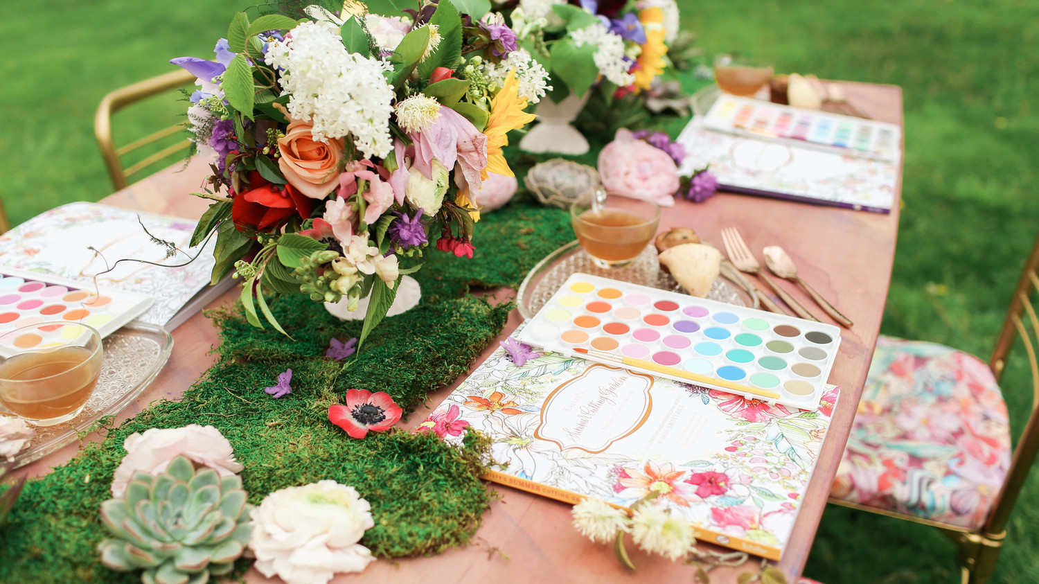 watercolor paint party in