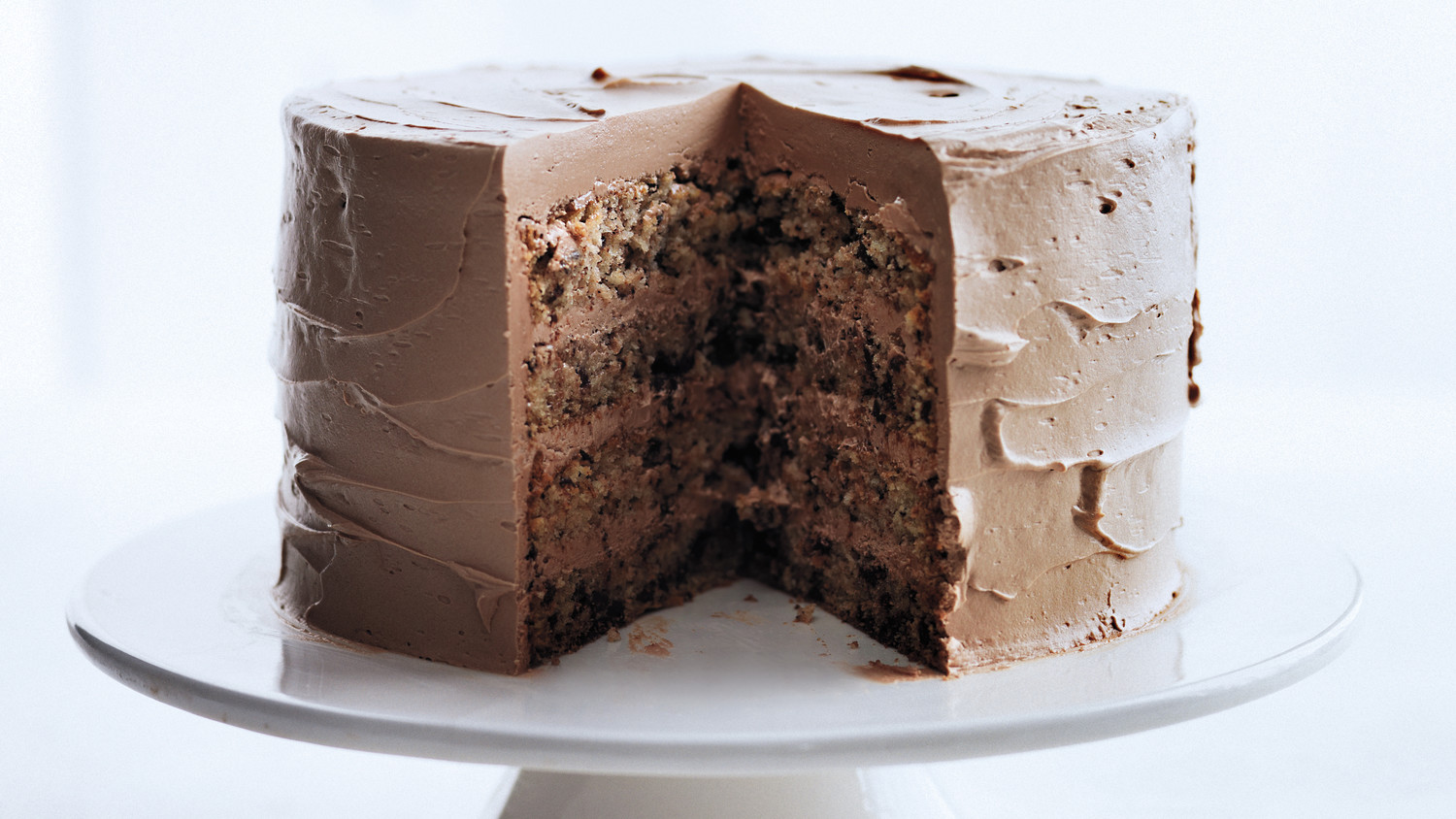 Chocolate-Flecked Layer Cake with Milk Chocolate Frosting