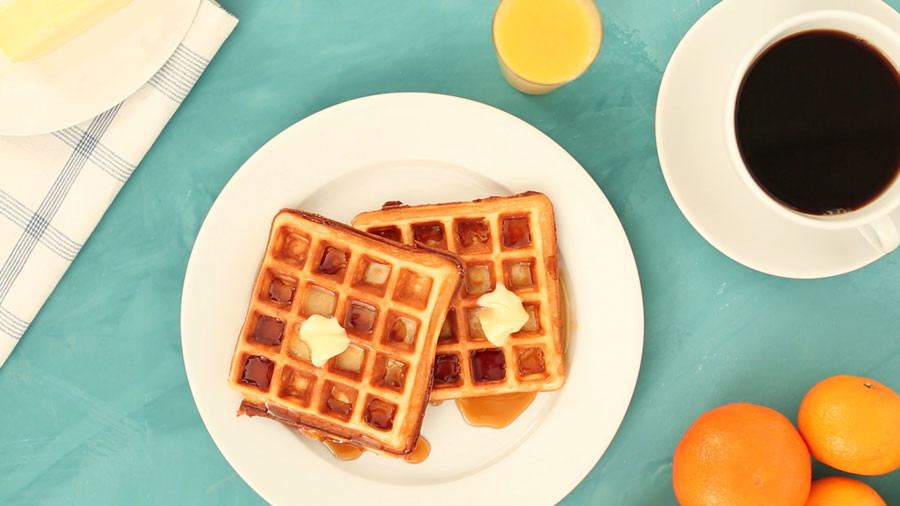 Video Fluffy and Delicious Homemade Waffles Martha Stewart