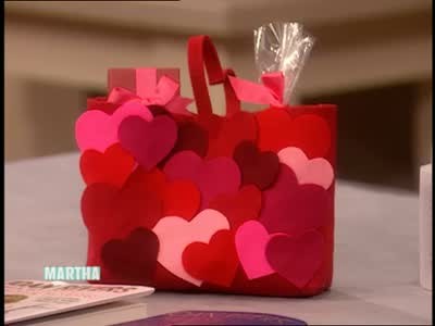 Video Decorated Valentine S Heart Shaped Bags Martha Stewart