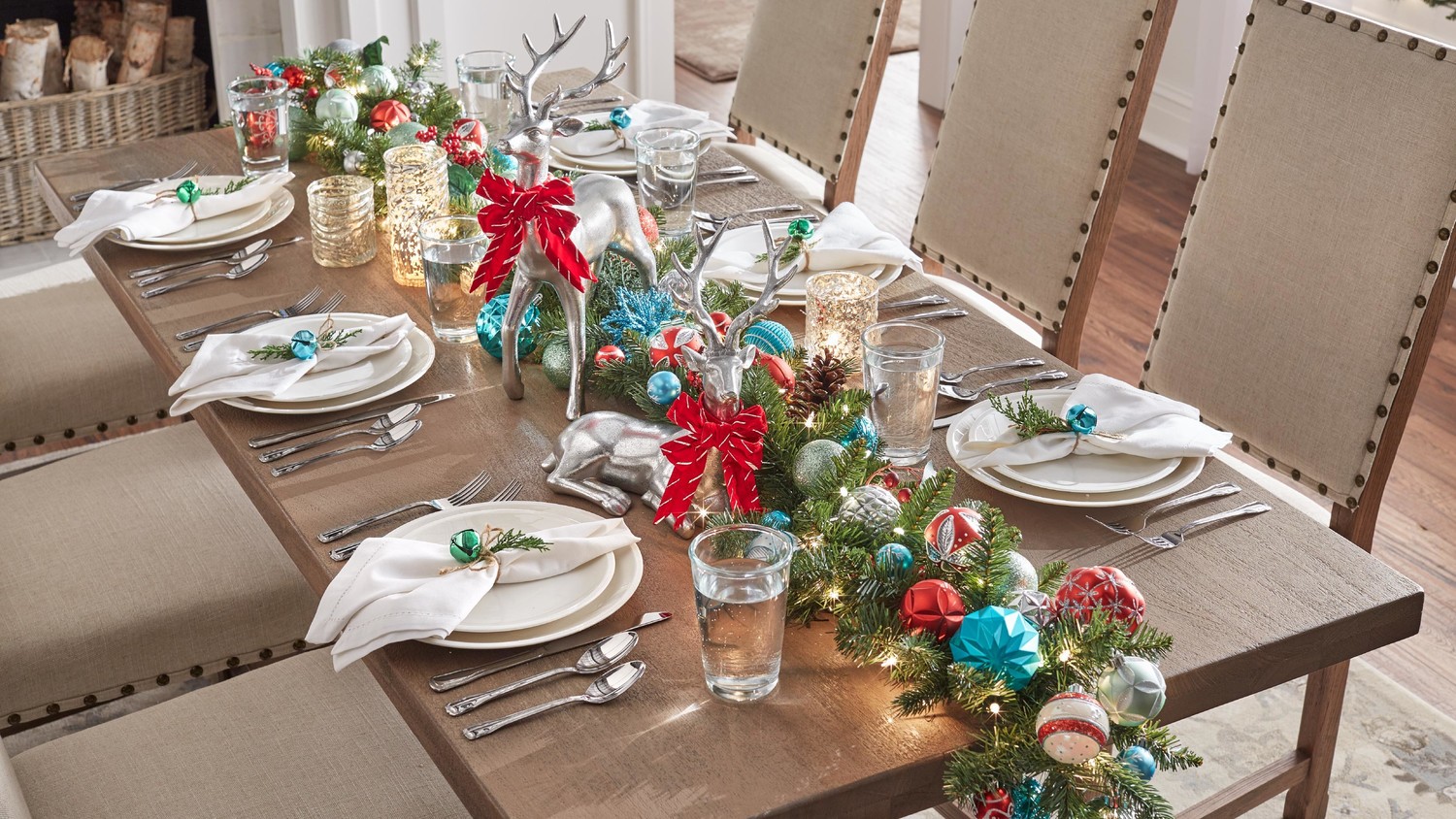 Image result for Christmas tablescapes martha stewart"