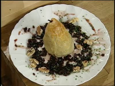 Video: Poached Pears Stuffed with Blue Cheese | Martha Stewart