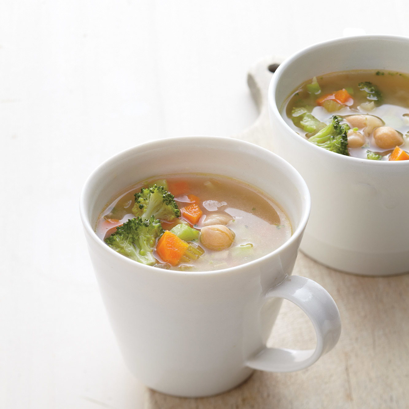 Breakfast Vegetable-Miso Soup with Chickpeas