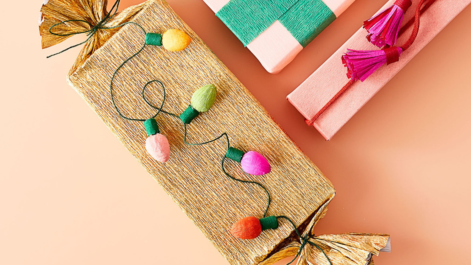 CrepePaper String Lights Martha Stewart