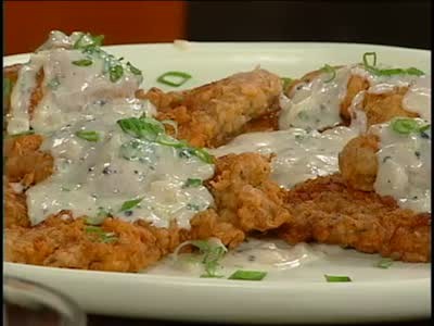 Video: Emeril's Chicken Fried Steak and Oysters | Martha ...