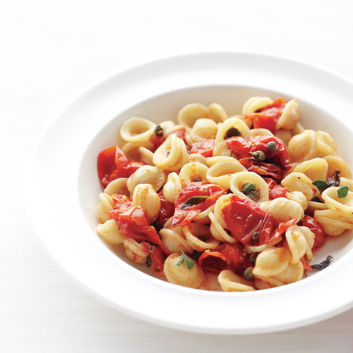 Pasta with Roasted Tomatoes and Capers
