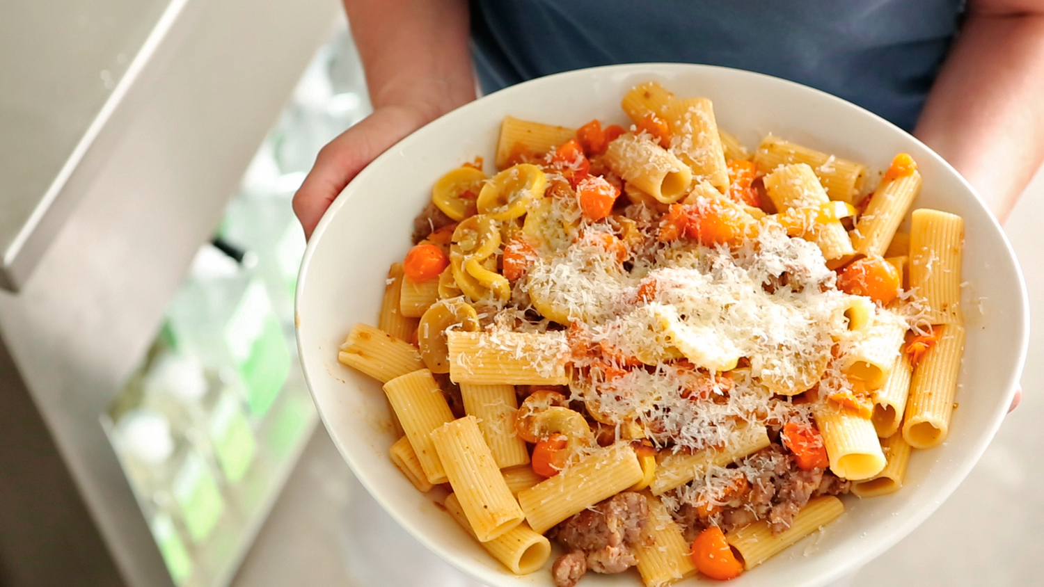 Video: Pasta with Peppers, Squash, and Tomatoes | Martha Stewart