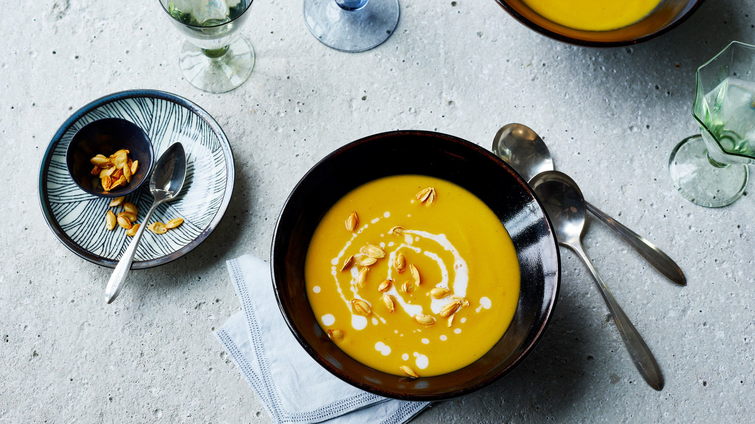 Butternut Squash Soup with Coconut Milk and Ginger