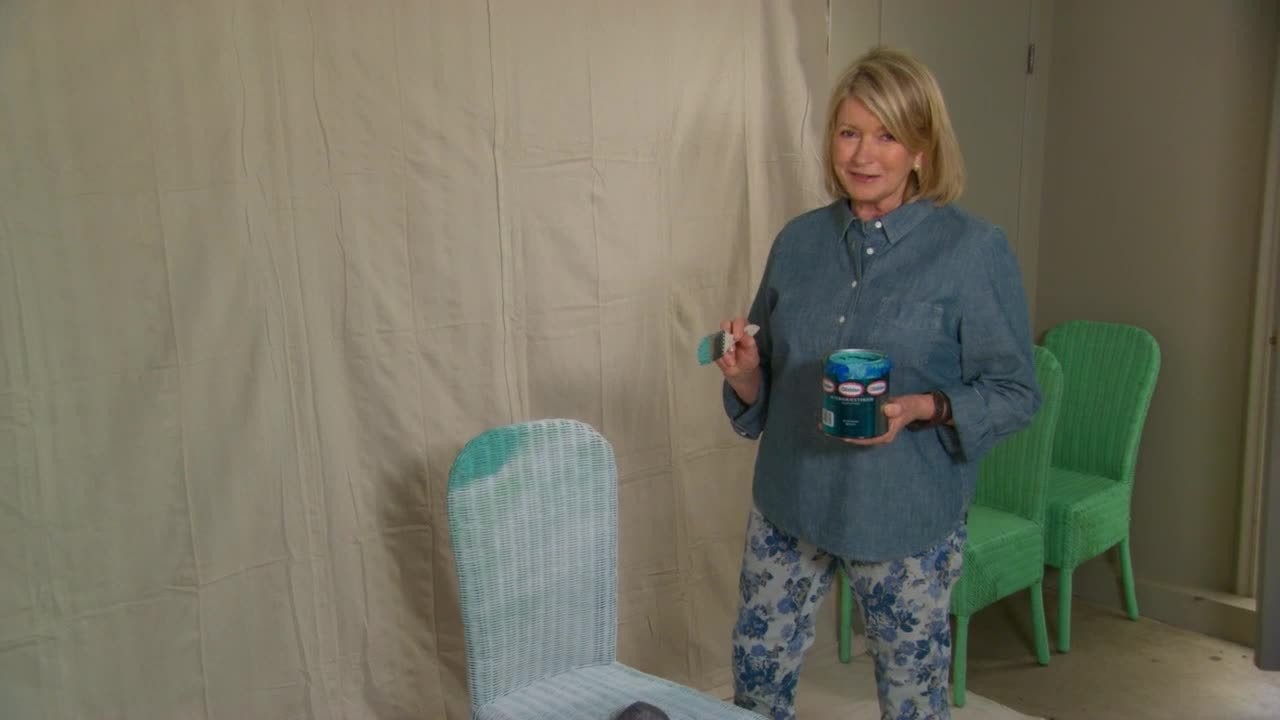 Video Ask Martha Spray Painting Wicker Chairs