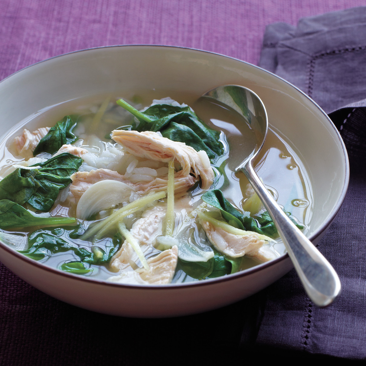 Chicken-and-Rice Soup with Ginger