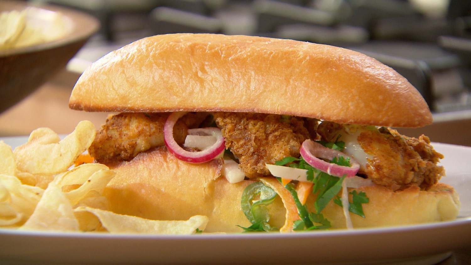 Video Fried Fish Sandwiches with Jicama Coleslaw Martha Stewart