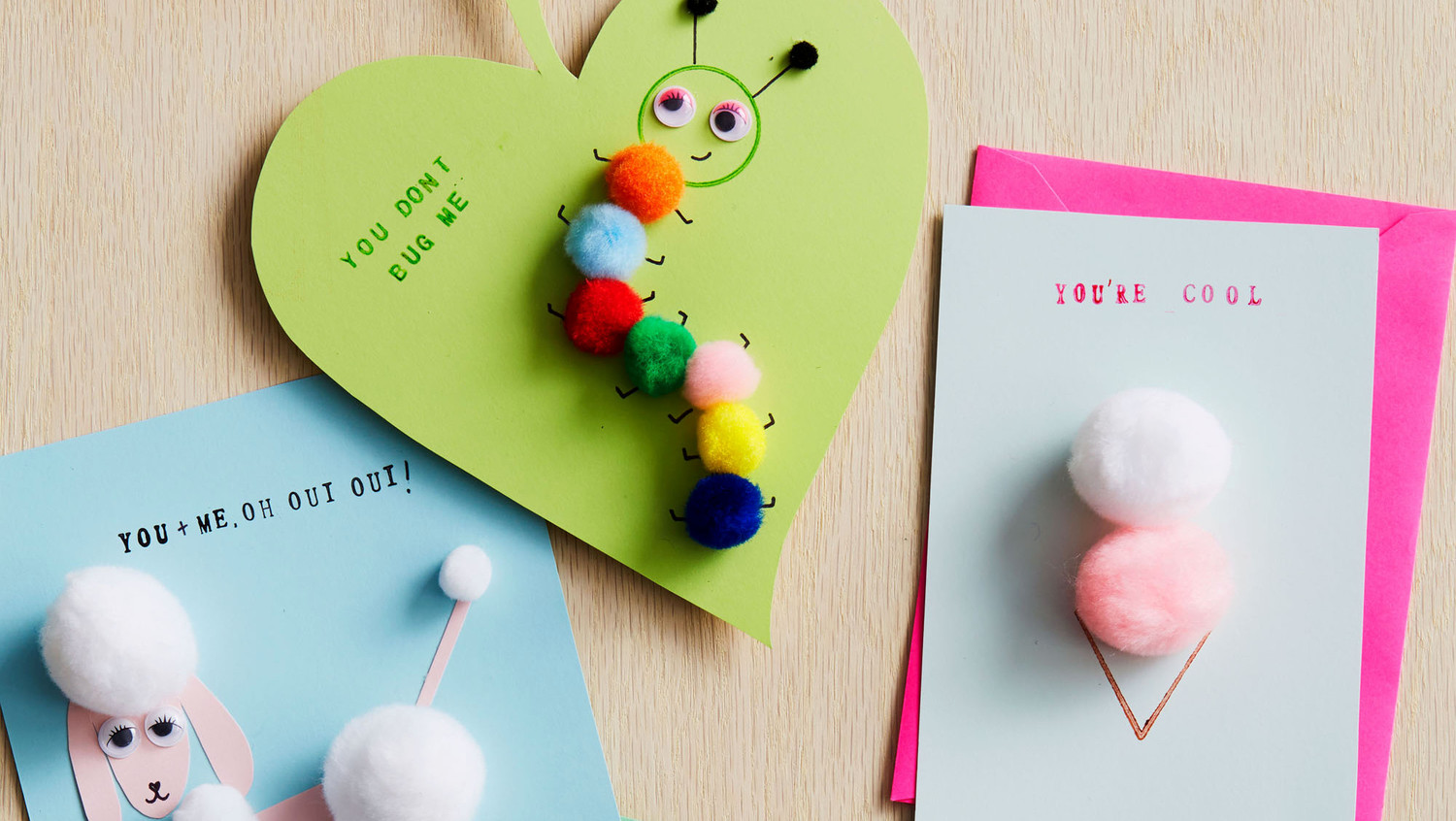 pom pom valentine crafts