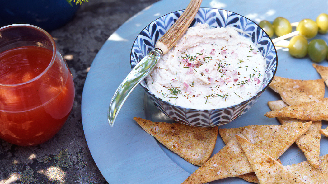 SmokedTrout Pate with Pita Crisps