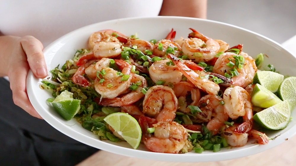 Video Spicy Shrimp and Brussels Sprout StirFry Martha Stewart