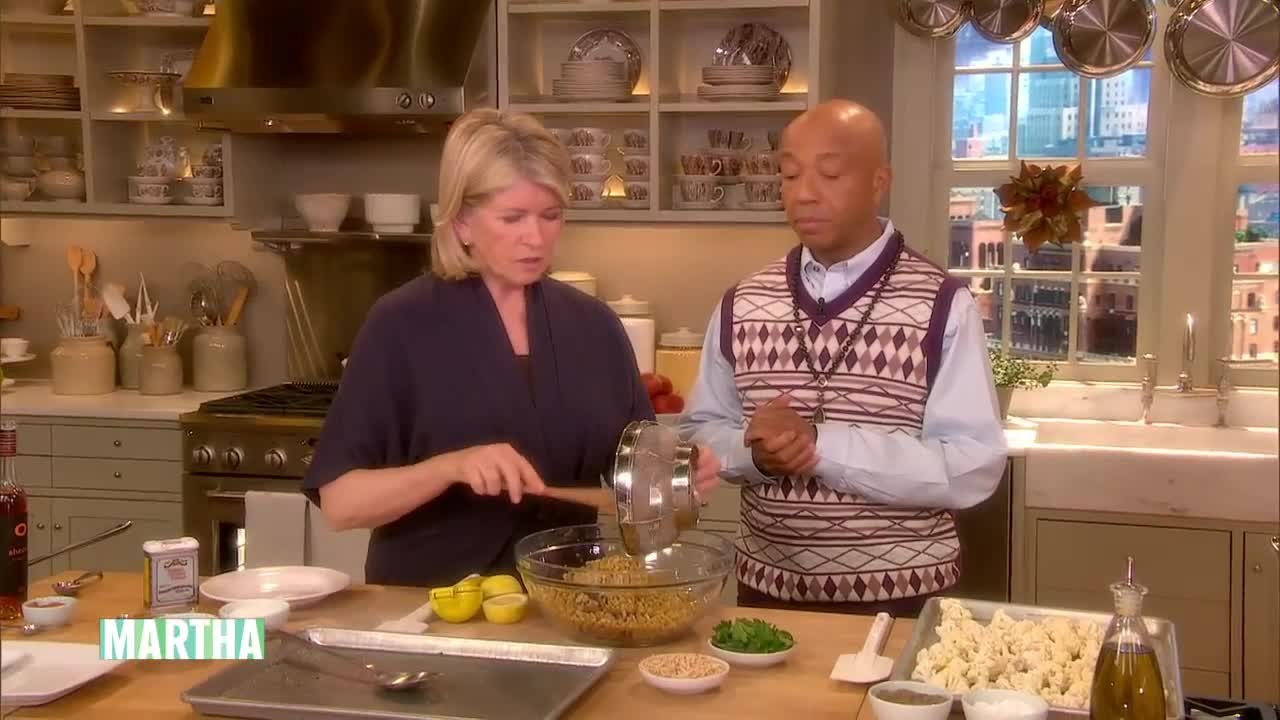 Video Vegan Kamut Berry Pilaf with Roasted Vegetables Martha Stewart