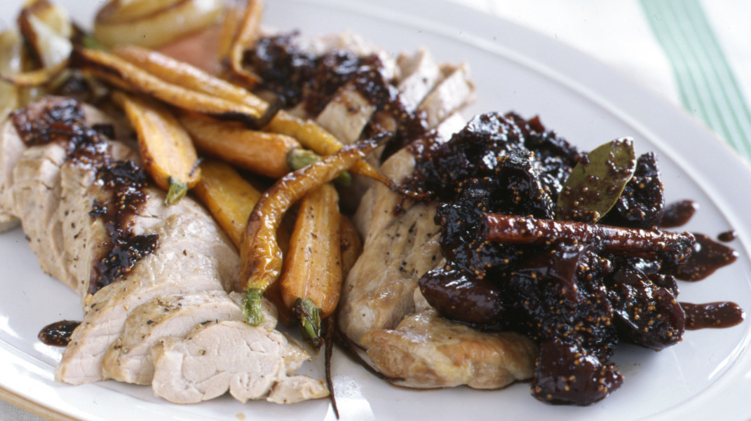 Roasted Pork Tenderloin with Fig Chutney