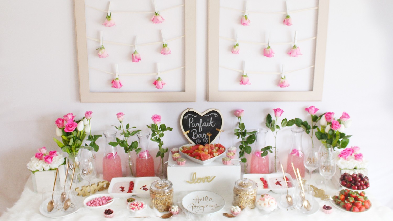 Galentine's Day parfait and paint party