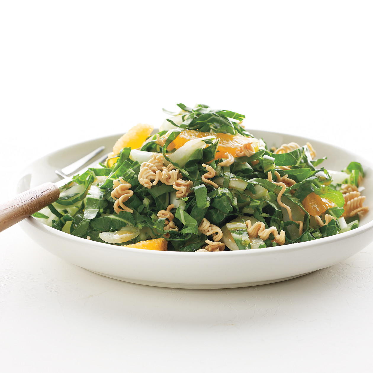 Citrus-Bok Choy Salad with Crisp Ramen