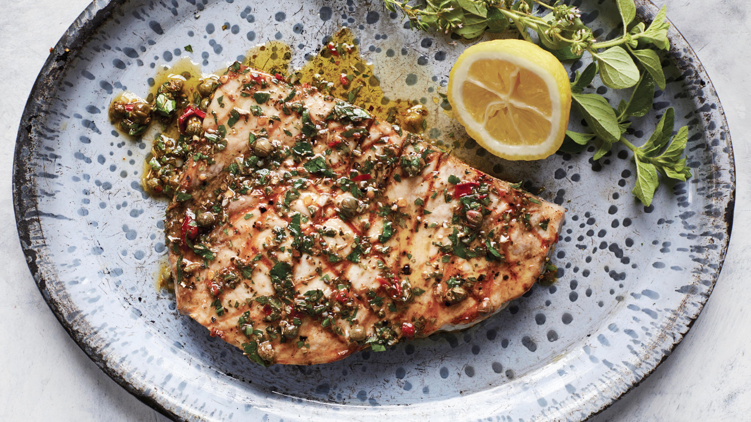 swordfish-with-sicilian-oregano-caper-sauce