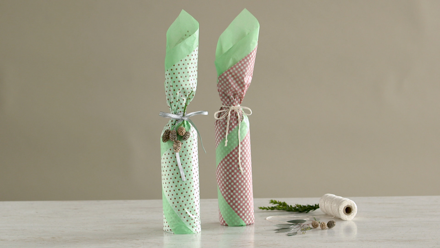 gift wrap bottle