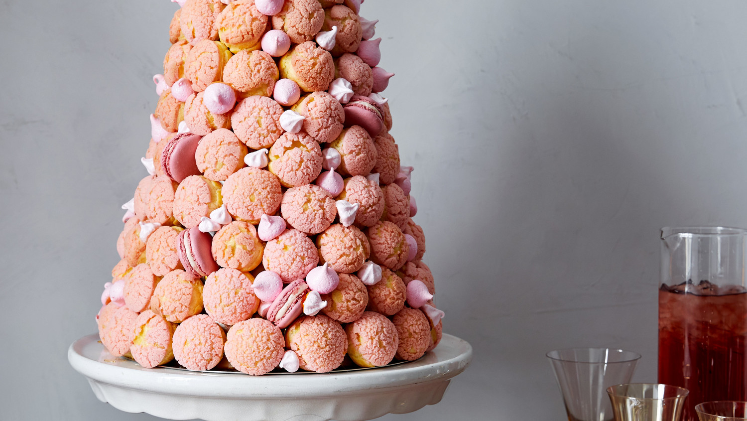 Pink Croquembouche