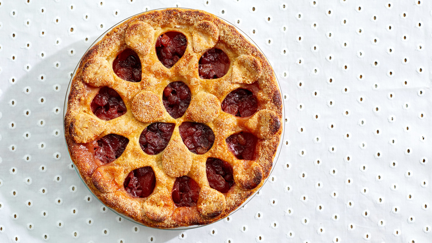 PoachedPear and Cranberry Pie