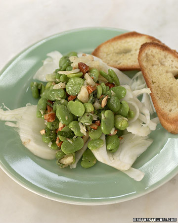 Fava Bean Salad Recipe | Martha Stewart