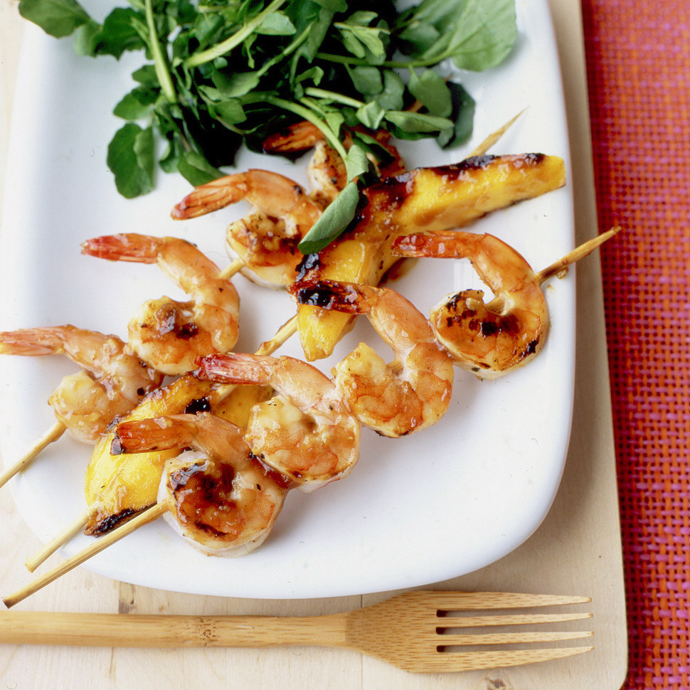 RumGlazed Shrimp and Mango