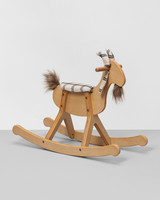 wooden goat rocking chair