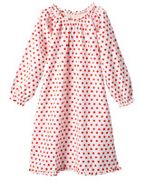 red polka dot nightgown