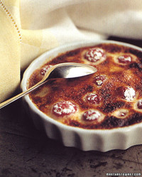 Warm Berry and Mango Gratin with Mascarpone Chantilly