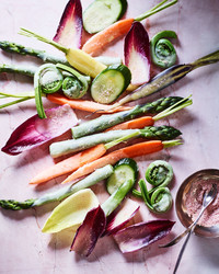 Fava Bean and Goat Cheese Dip with Radishes
