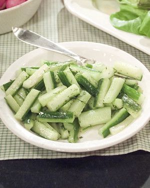 Sauteed Cucumbers with Green Herbs_image