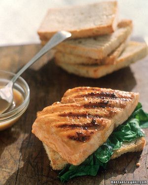 Grilled Salmon Sandwich image