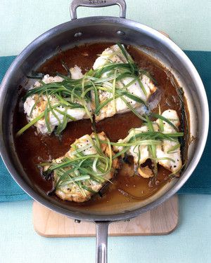 Steamed Cod with Ginger and Scallions image