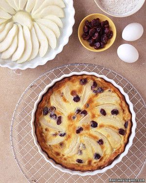 Pear and Dried Cherry Clafouti_image