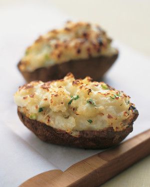 Twice-Baked Potatoes with Green Onions image