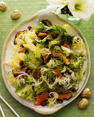 Chicory Salad with Maple-Roasted Acorn Squash image