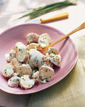 Red Bliss Potato Salad with Blue Cheese, Bacon, and Chives_image
