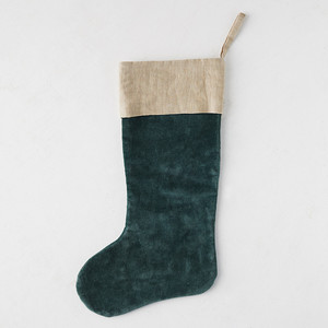 Terrain Velvet and Linen Stocking