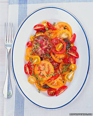 Sliced Tomatoes with Lemon Thyme_image