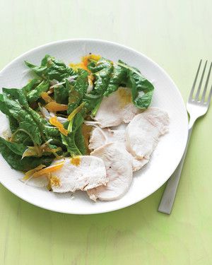 Chicken with Curried Spinach Salad_image