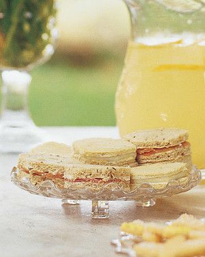 Roquefort Butter and Red Pear Tea Sandwiches image